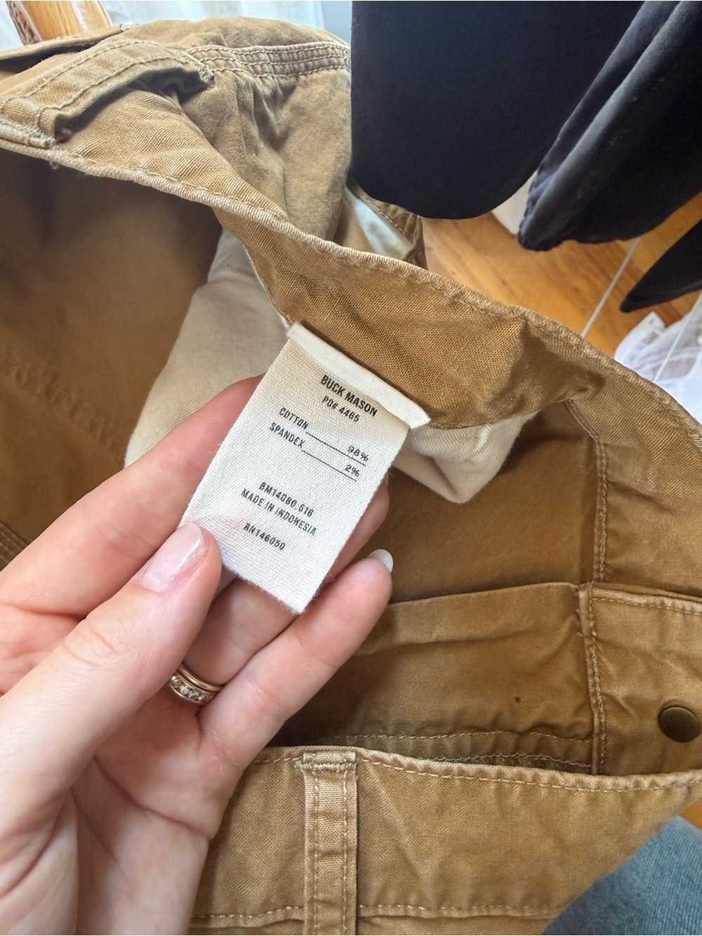 Men’s Buck Mason Tan Khaki Size 36 - Picture 4 of 5